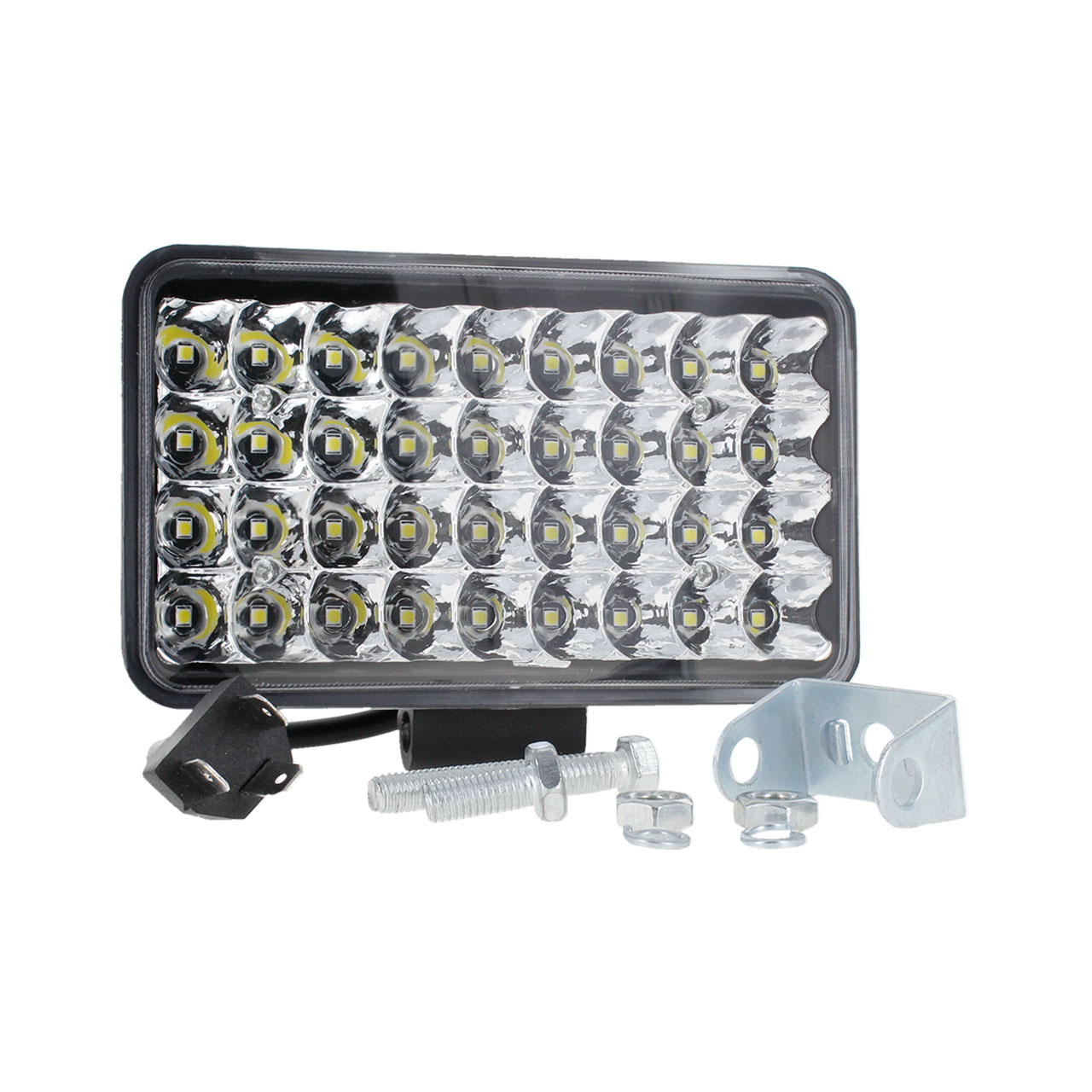 Par Faros 36 Led Rectangular Alta Baja Auxiliar 4x4 Defensa