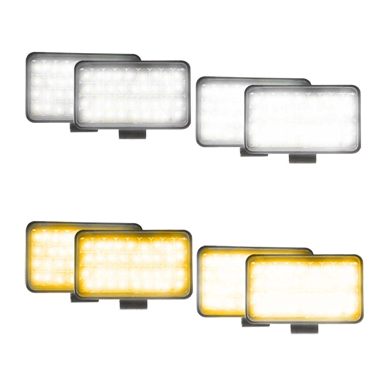 Par Faros 36 Led Rectangular Alta Baja Auxiliar 4x4 Defensa