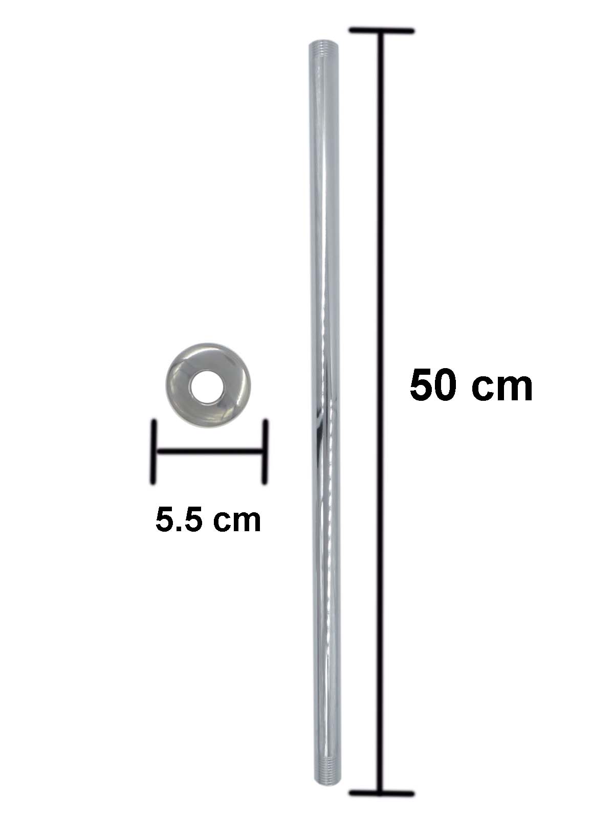 Brazo Para Regadera Recto 50cm De Acero Inoxidable Chapeton