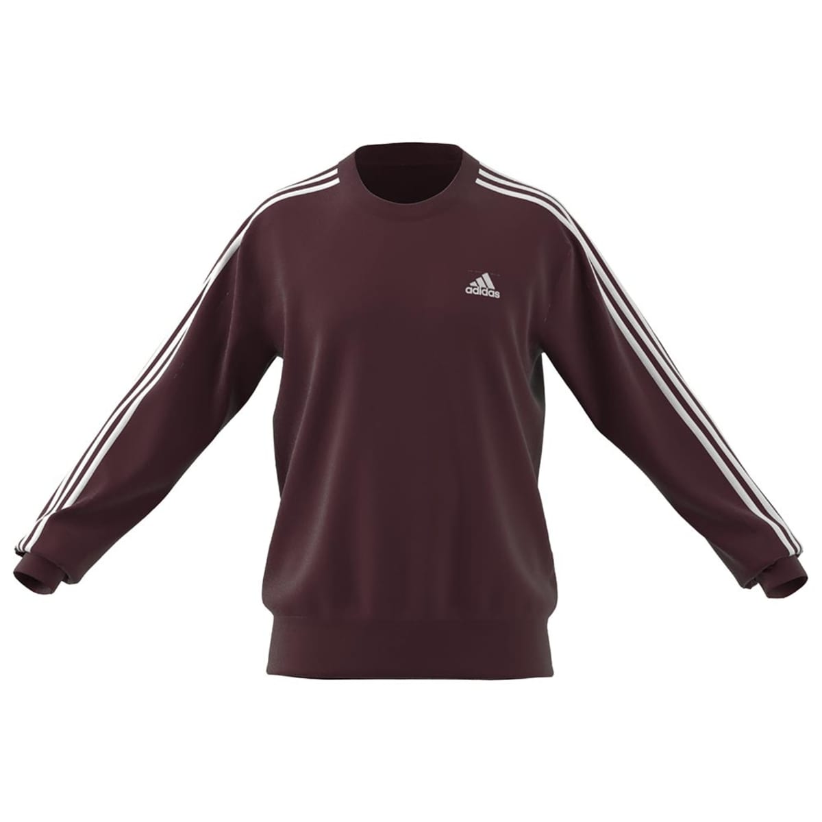 Sudadera adidas para hombre color vino, M 3s Ft Swt, mod. 1088703