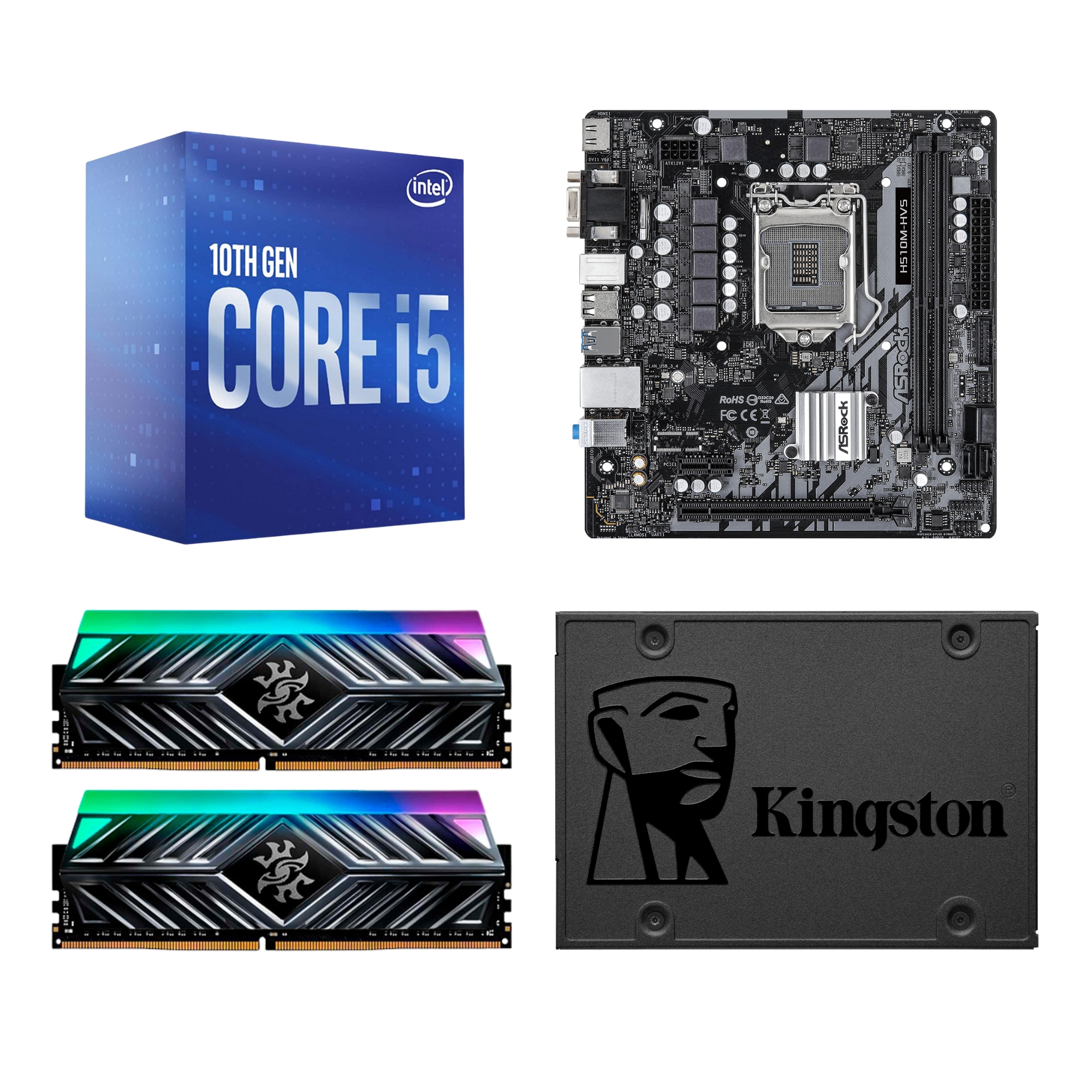 The Boss Gaming Kioto Intel Core i5-10400, 16 GB, 480 GB SSD, Windows 10, incluye Monitor de 21.5''