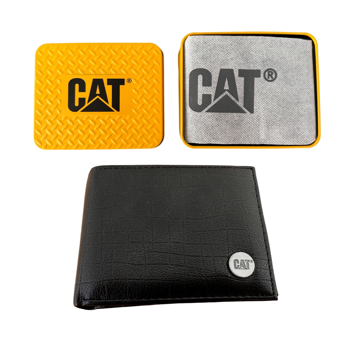 Cartera Cat Hombre Billetera Negra Original Tarjetero