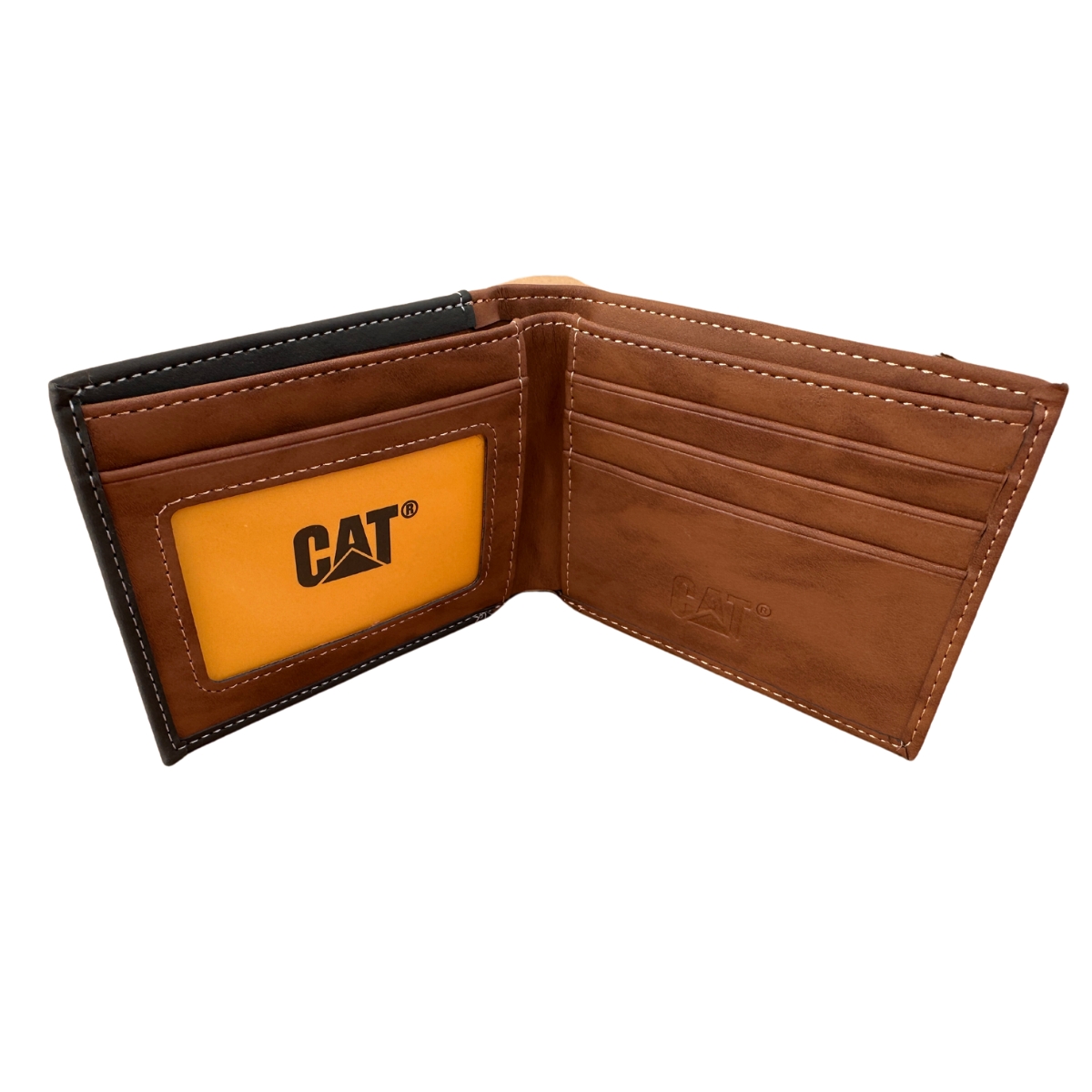 Cartera Cat Hombre Billetera Negra Café Original Tarjetero