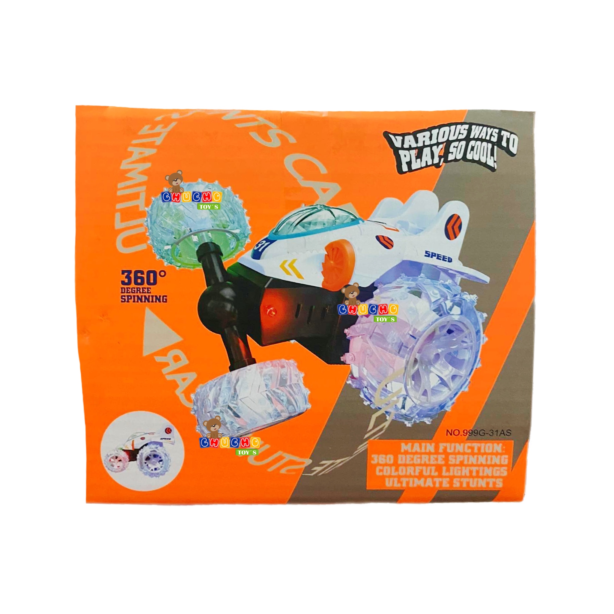 Carro Acrobático De Control Remoto Con Luces Led Recargable