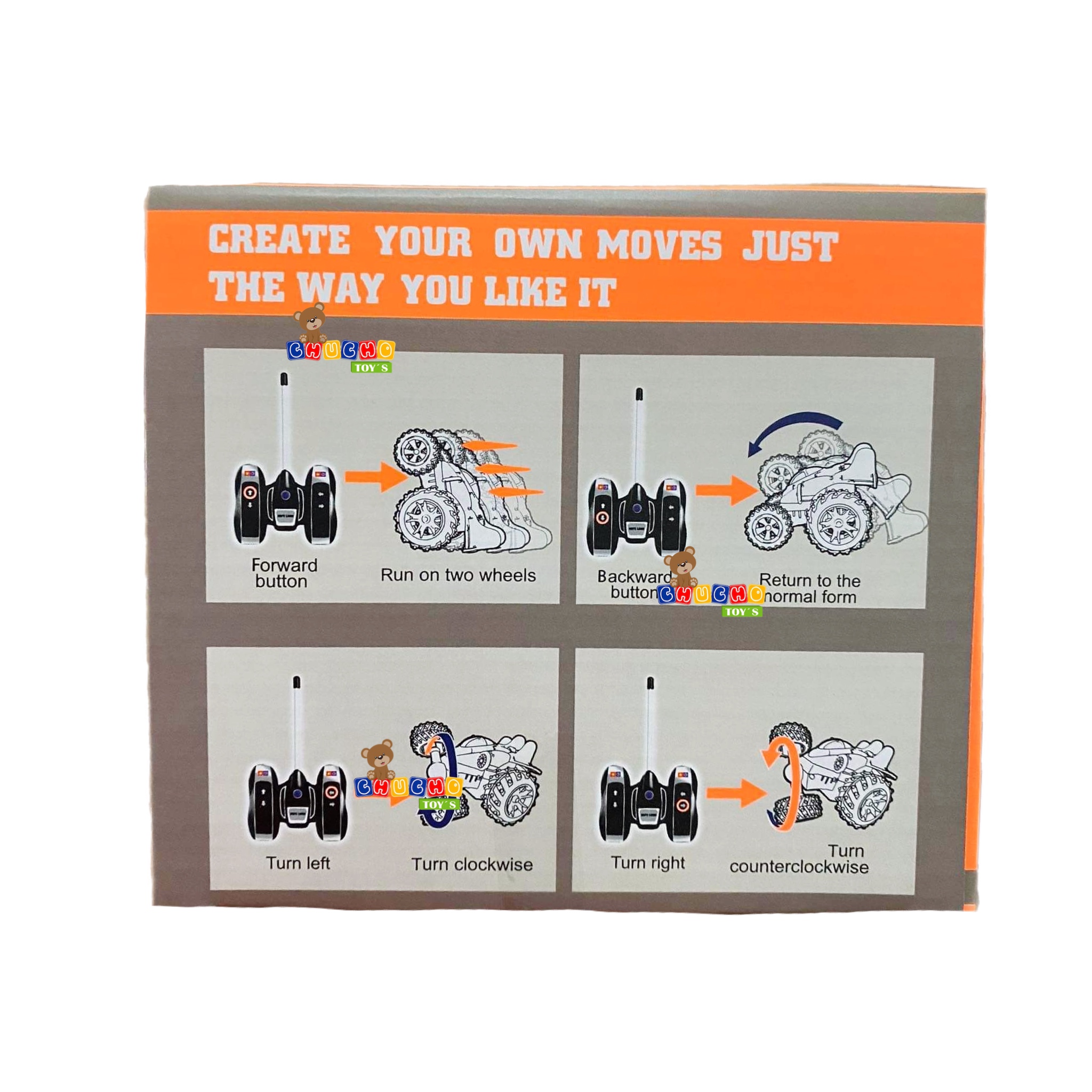 Carro Acrobático De Control Remoto Con Luces Led Recargable