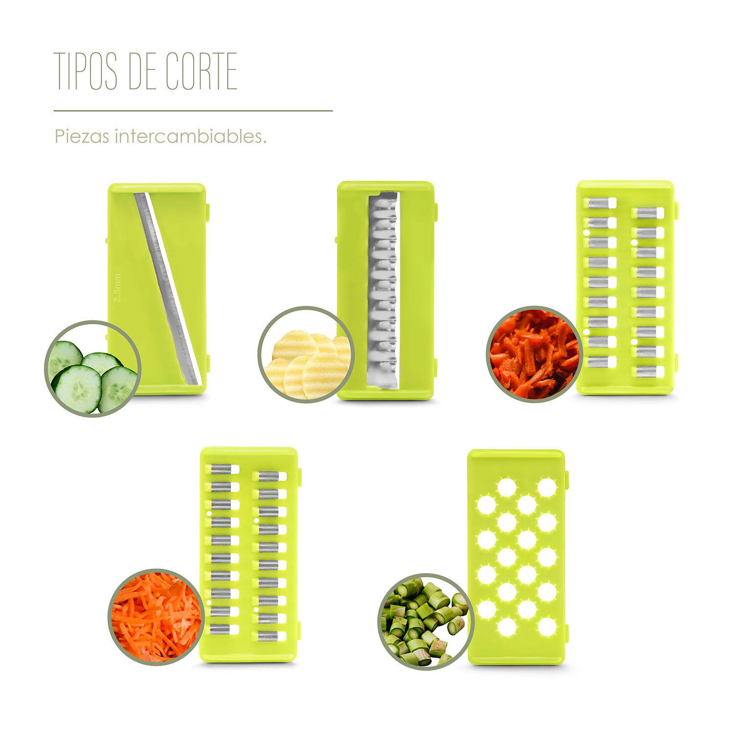 Rallador, Cortador ,Rebanador ,Picador Multifuncional Manual De Verduras y Fruta 12 en 1