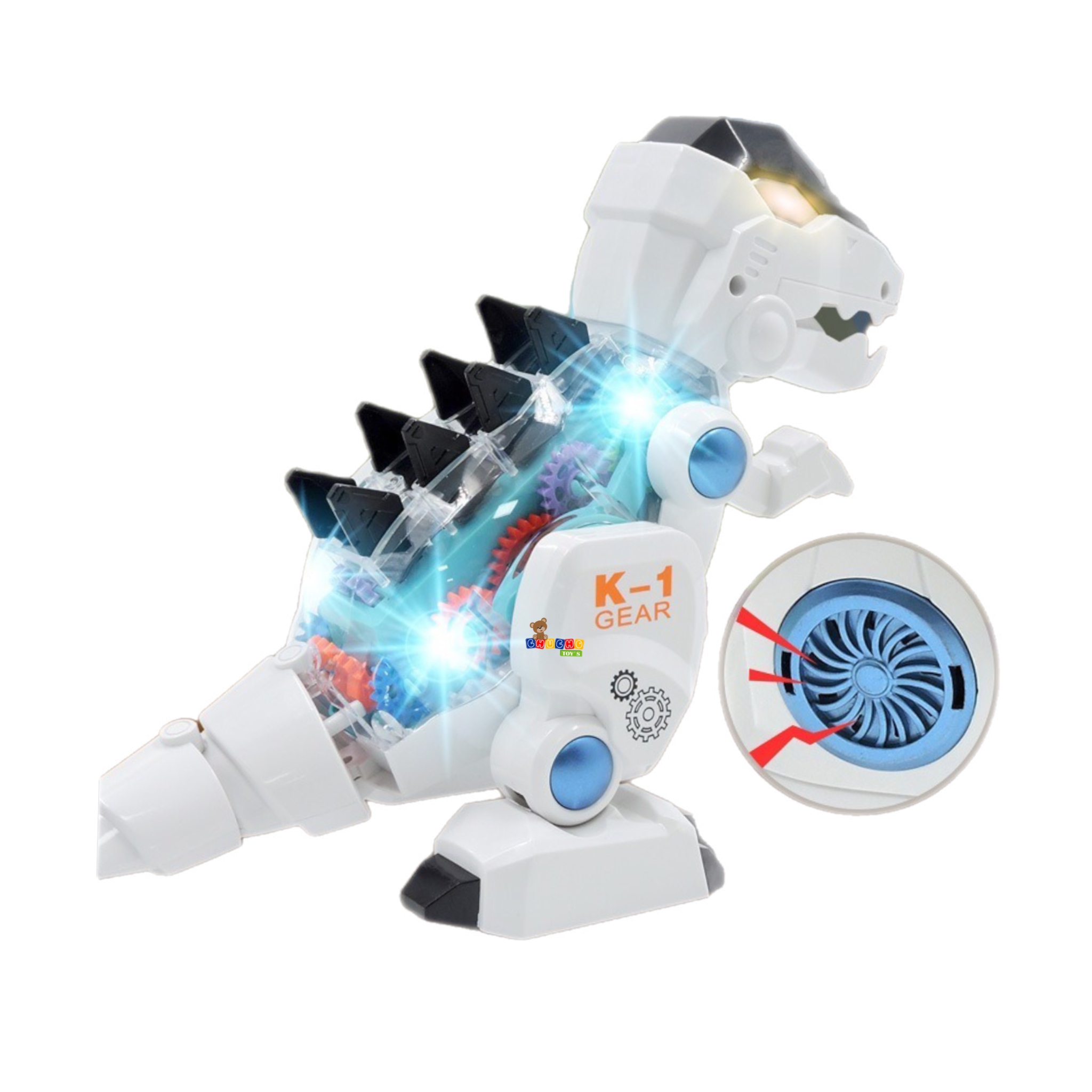 Dinosaurio Robot Electrico Con Luz Sonido Y Movimiento