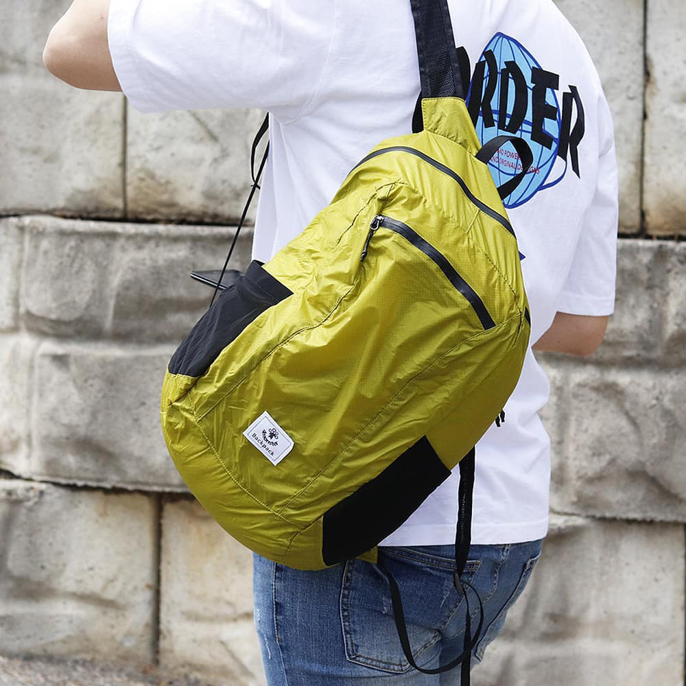 Mochila de Nylon Ultra Ligera Verde 4Monster