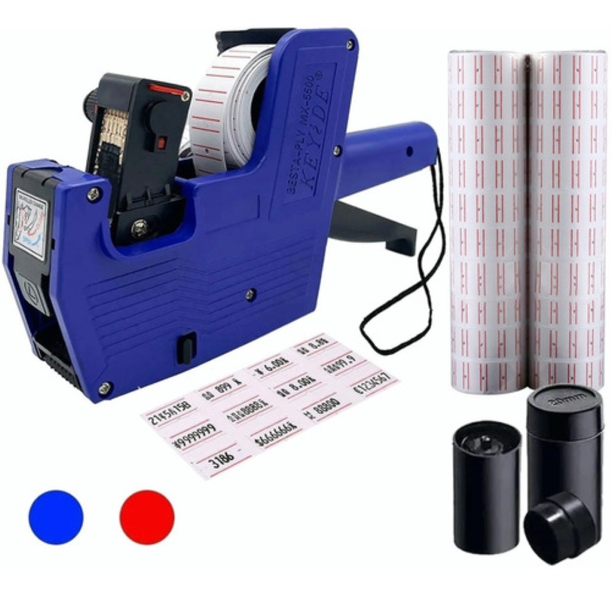 Etiquetadora De Precios Manual De 8 Digitos Y 10000 Etiqueta AZUL