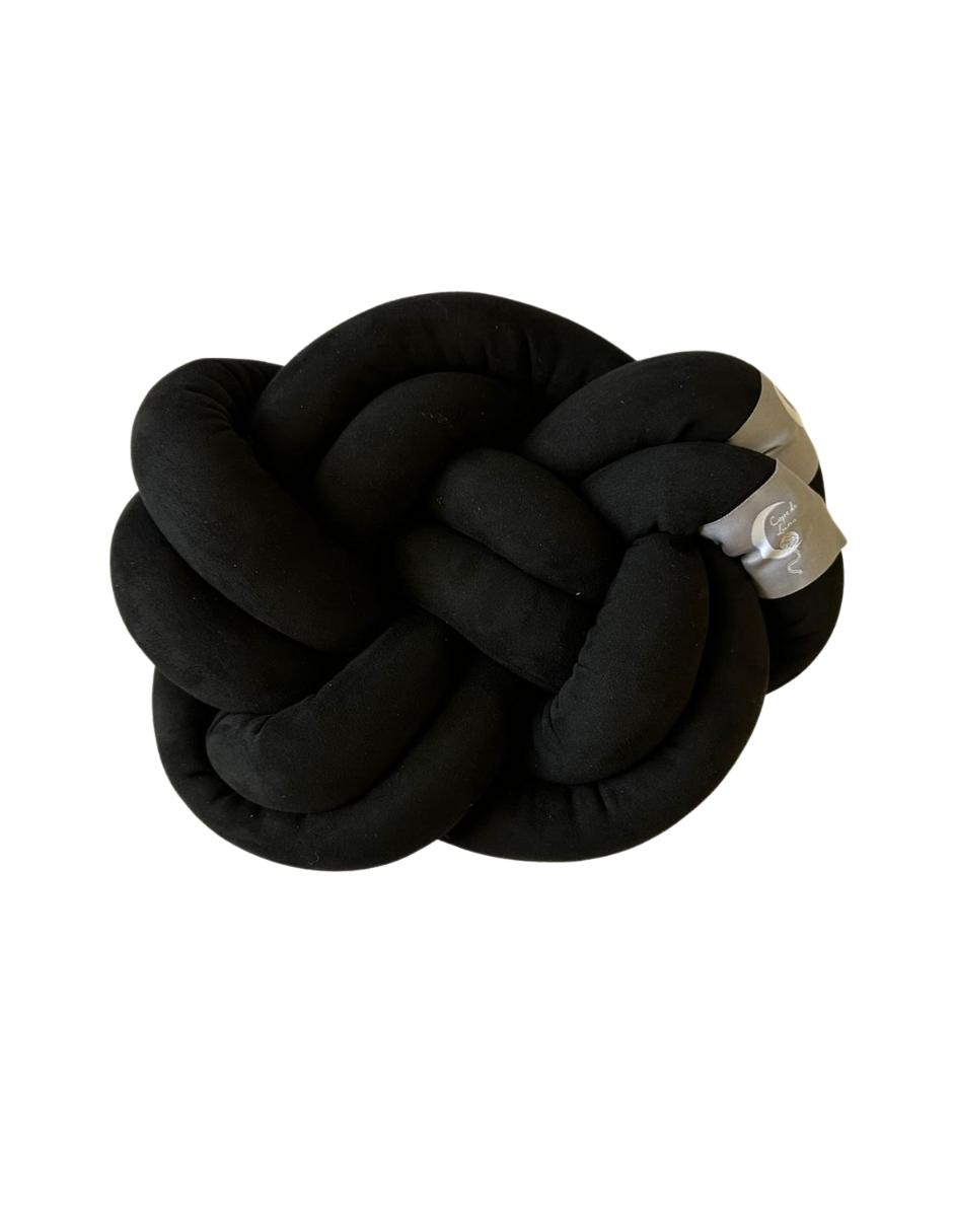 Cojín decorativo nudo doble para sala o recámara Copo de Luna.