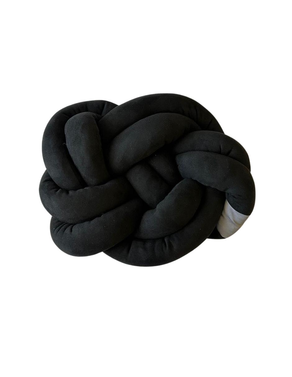 Cojín decorativo nudo doble para sala o recámara Copo de Luna.