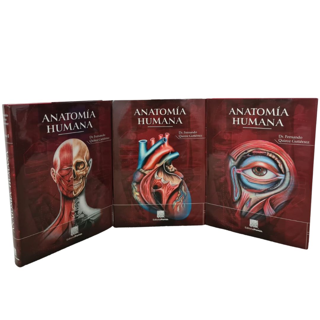 Anatomía Humana Tomo 1-3/ Fernando Quiroz Ed Porrúa Original