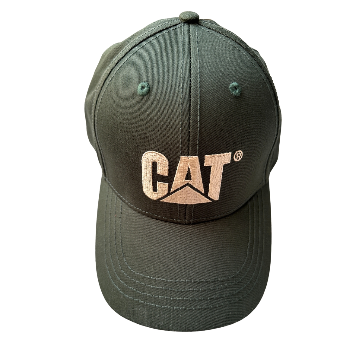 Gorra Cat Original Trucker Cachucha Caterpillar Verde Bordad