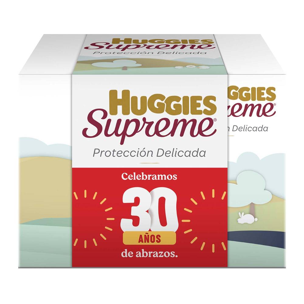 Combo Huggies Supreme 40 Pañales Recien Nacido + Crema + 2 Toallitas + Mamila Evenflo Advanced, 5 piezas