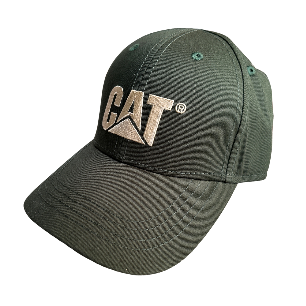 Gorra Cat Original Trucker Cachucha Caterpillar Verde Bordad