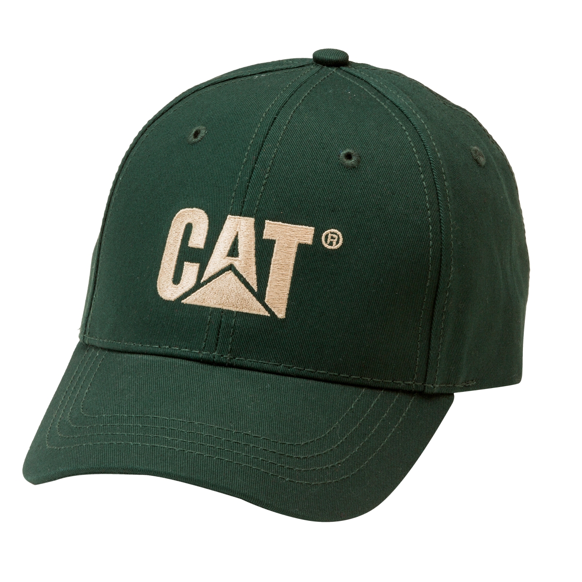 Gorra Cat Original Trucker Cachucha Caterpillar Verde Bordad