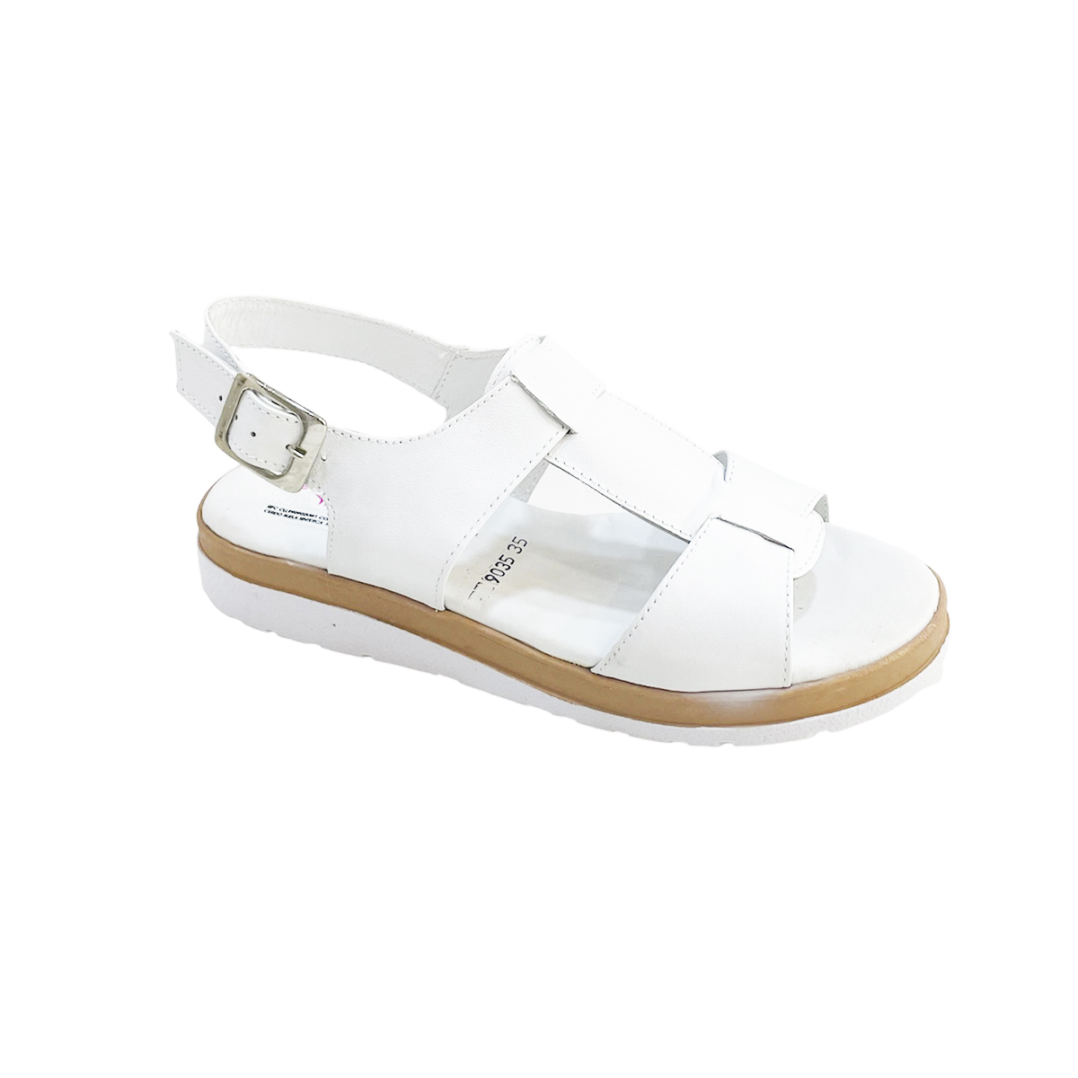Sandalias Huaraches De Mujer Lady Look Blanco Piel