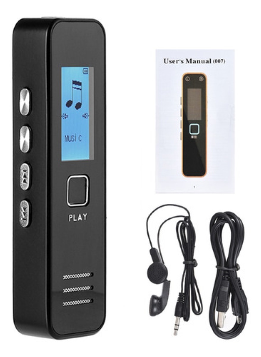 Mini Grabadora De Voz Pantalla Lcd Usb Cable Al Teléfono 8gb
