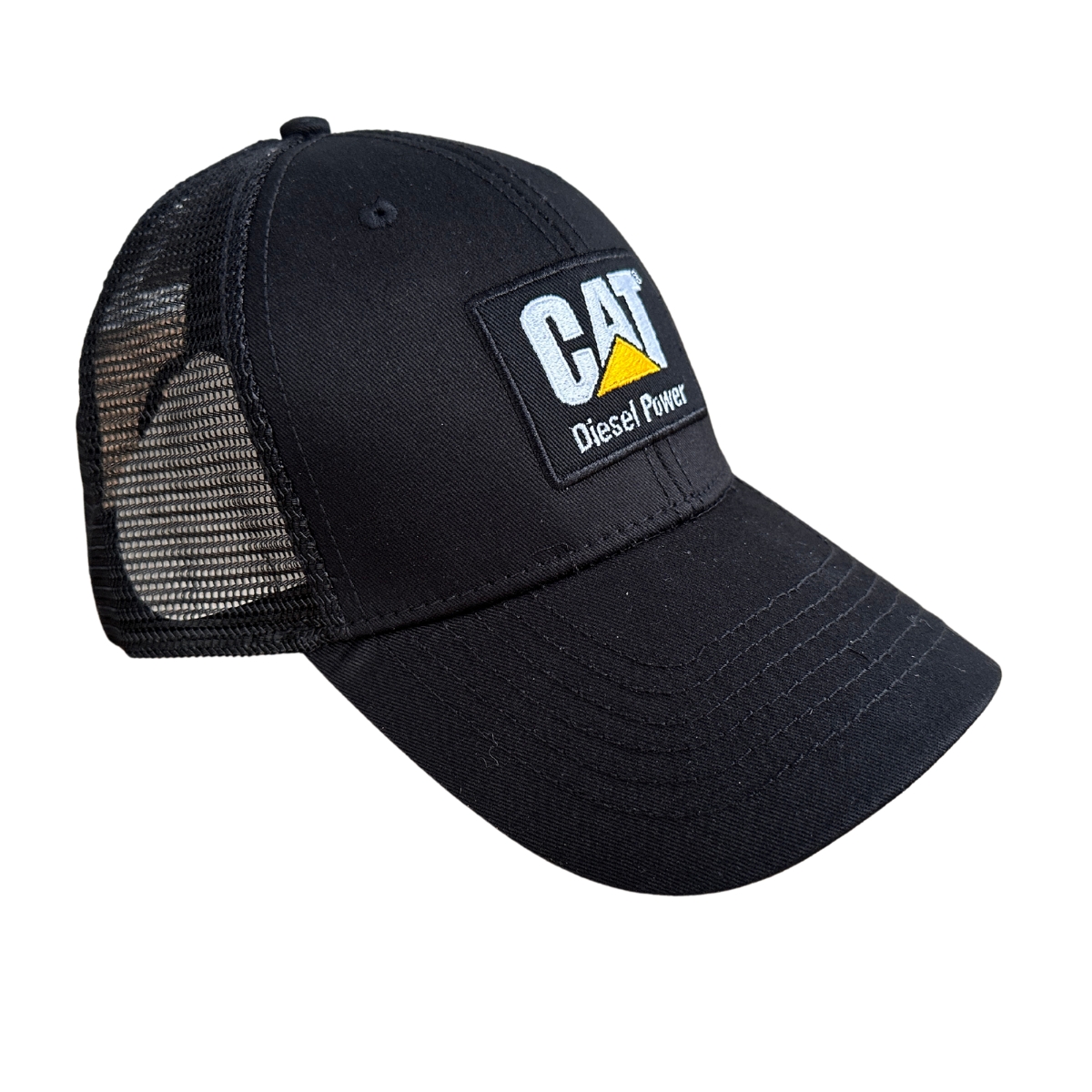Gorra Cat Caterpillar Unisex Negra C Gris Trucker Original