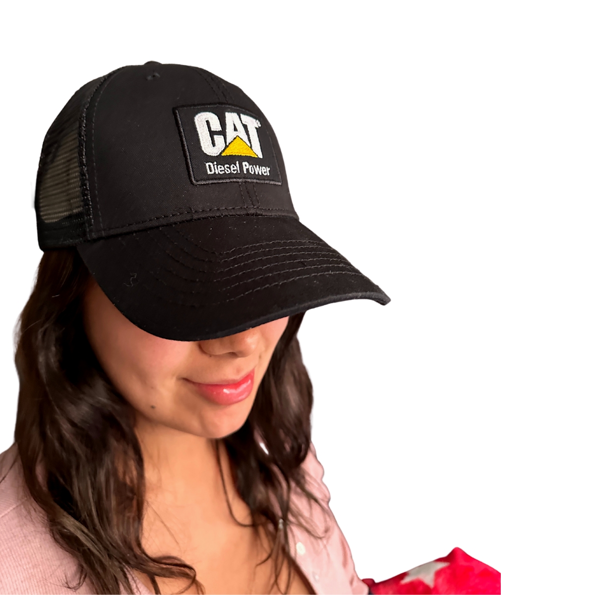 Gorra Cat Caterpillar Unisex Negra C Gris Trucker Original