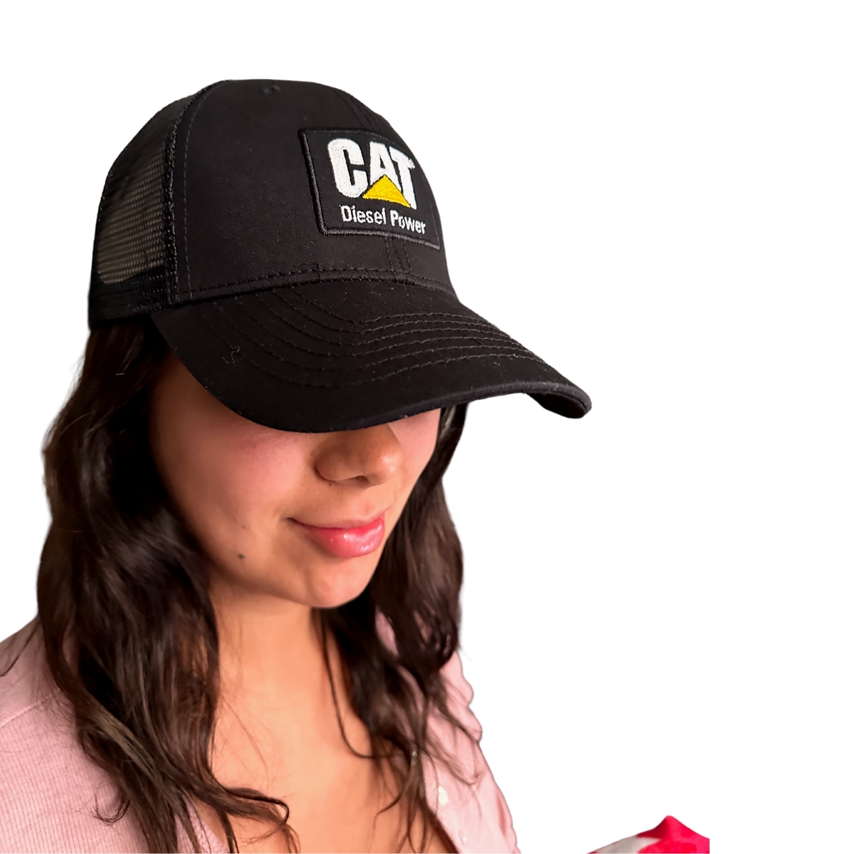Gorra Cat Caterpillar Unisex Negra C Gris Trucker Original