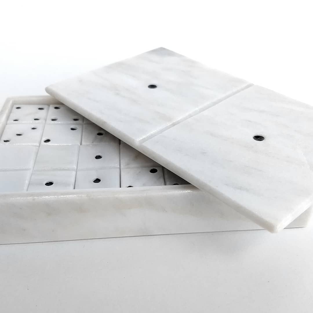 Domino de Mármol Blanco