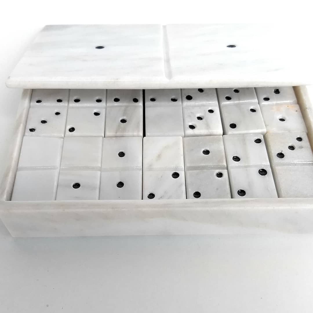 Domino de Mármol Blanco