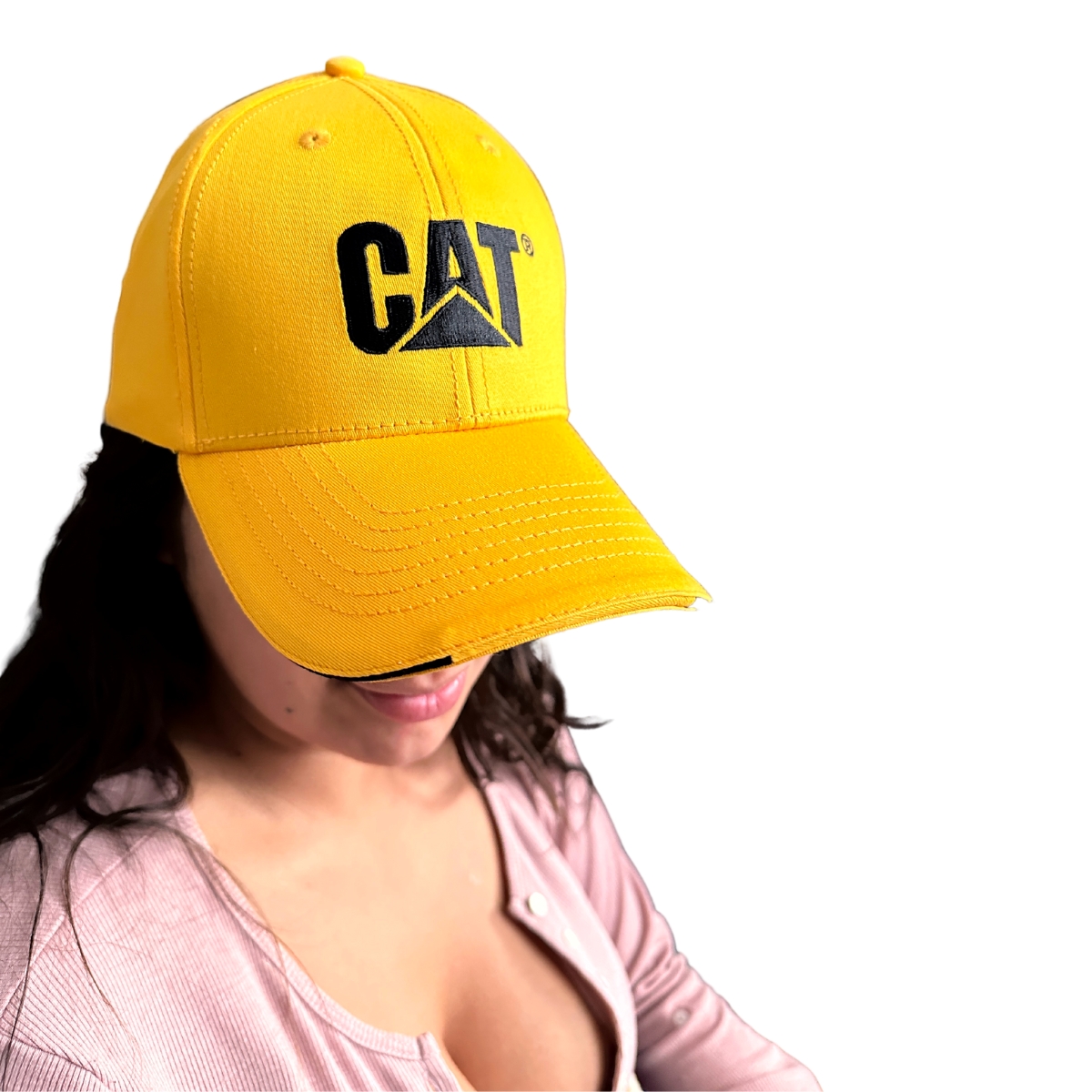Gorra Cat Original Trucker Cachucha Caterpillar Amarilla