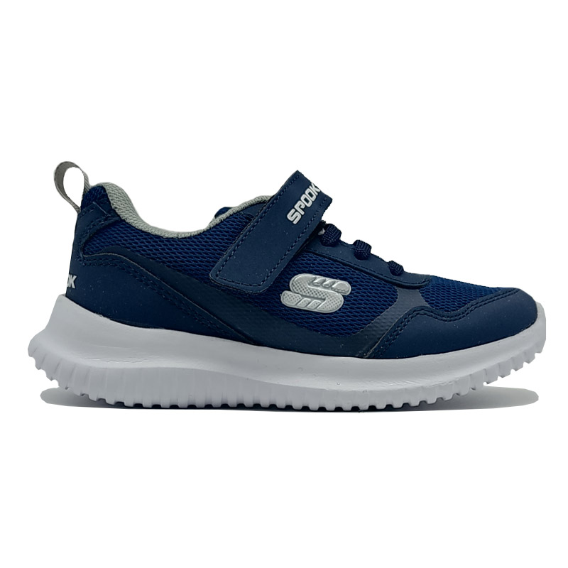 Tenis Spook 1010 Azul Marino Niña Niño Escolar Velcro Run
