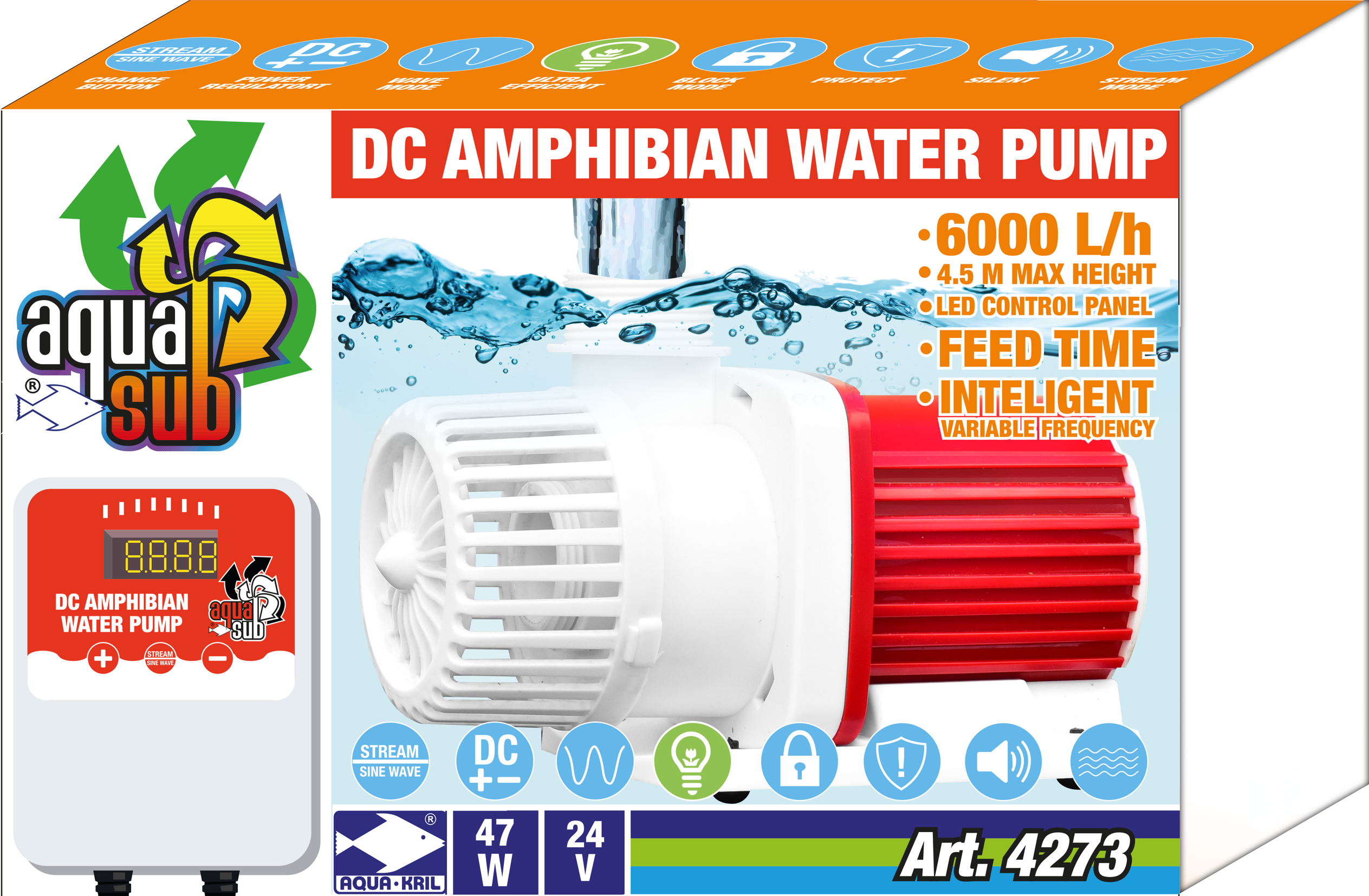 Bomba Subida/retorno Regulable Controlador Estanque Acuario Favorito