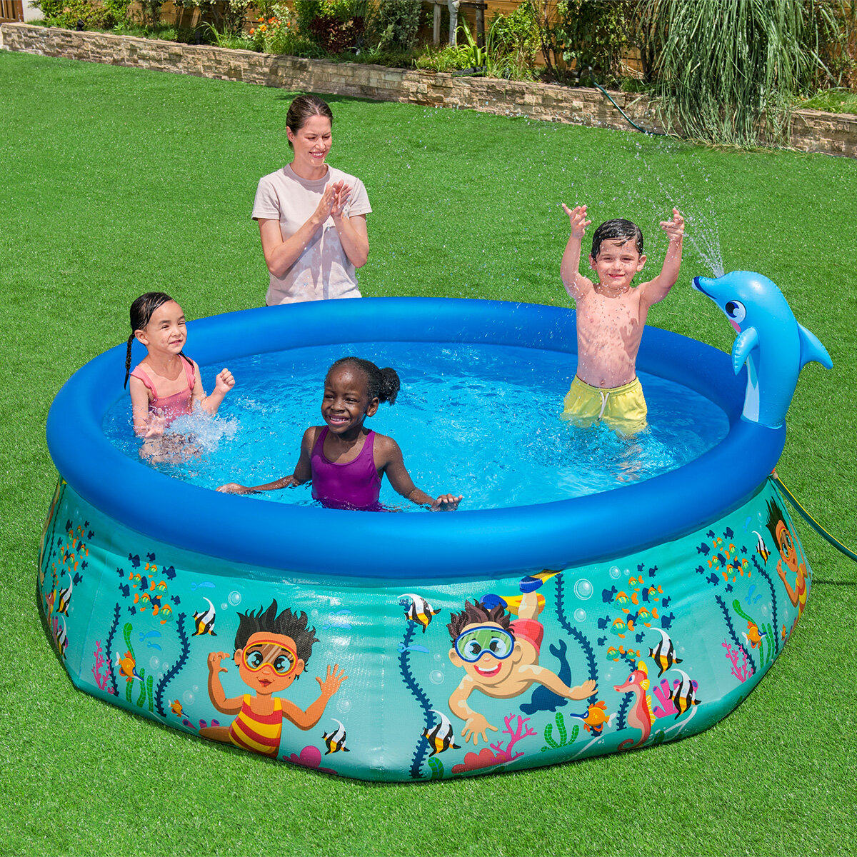 Alberca Inflable Bestway H2o Go! Underwater Oasis Spray