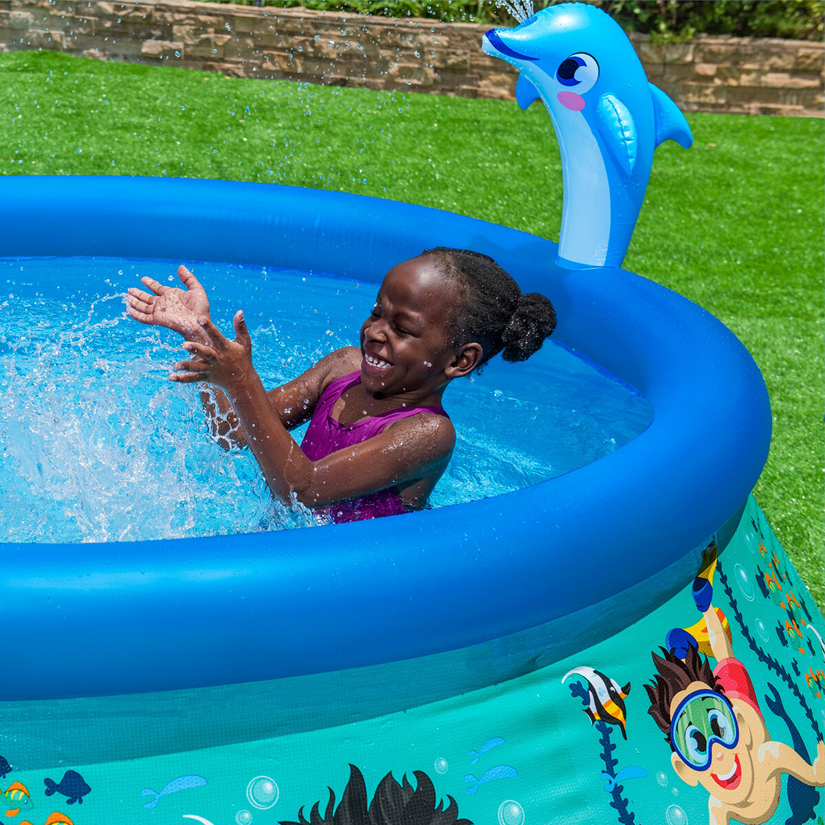 Alberca Inflable Bestway H2o Go! Underwater Oasis Spray