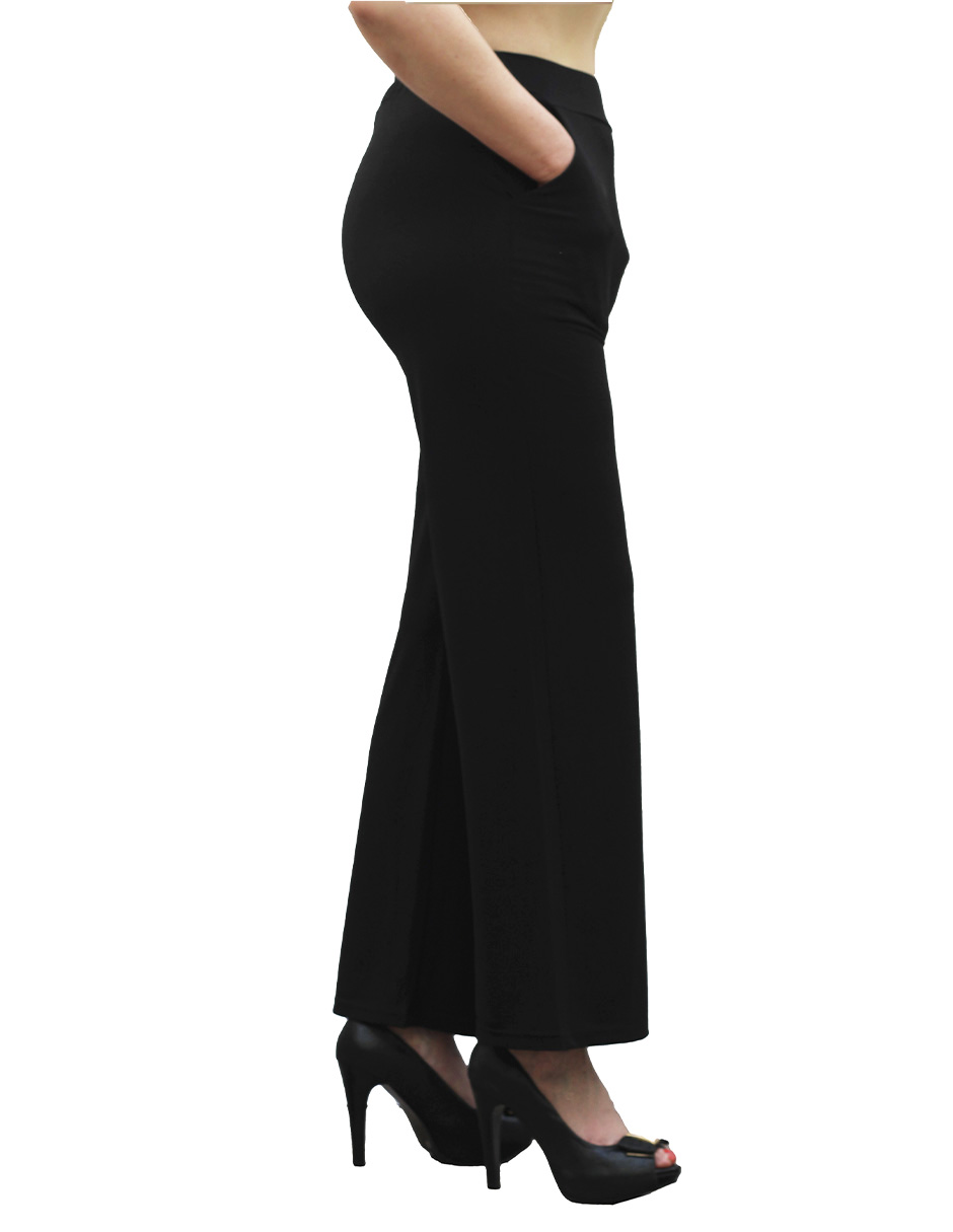 Pantalón recto negro de vestir para dama Kosauki Moda