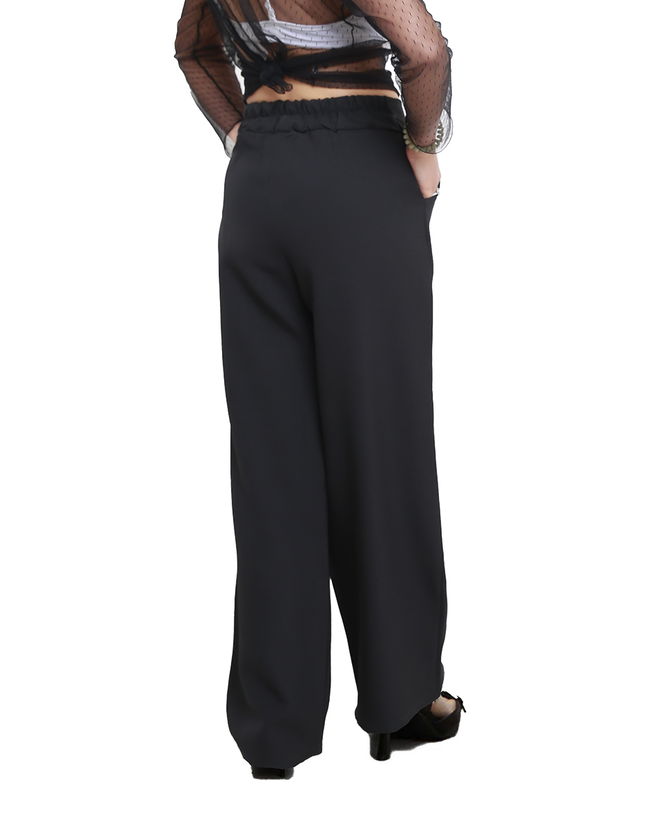 Pantalón recto negro de vestir para dama Kosauki Moda