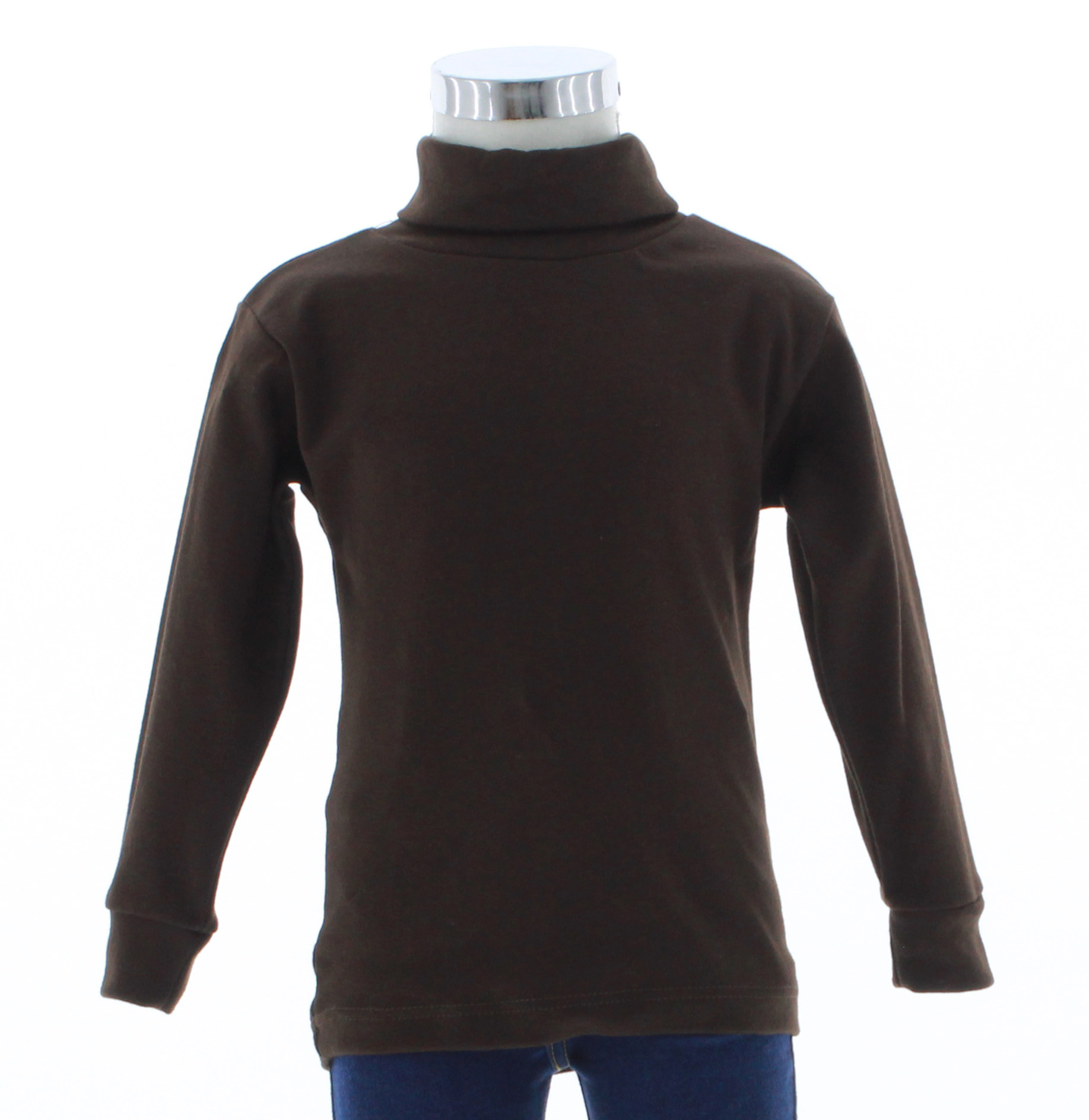 Playera Niño Cuello de Tortuga Color Cafe 3427 2 a 16 Años.