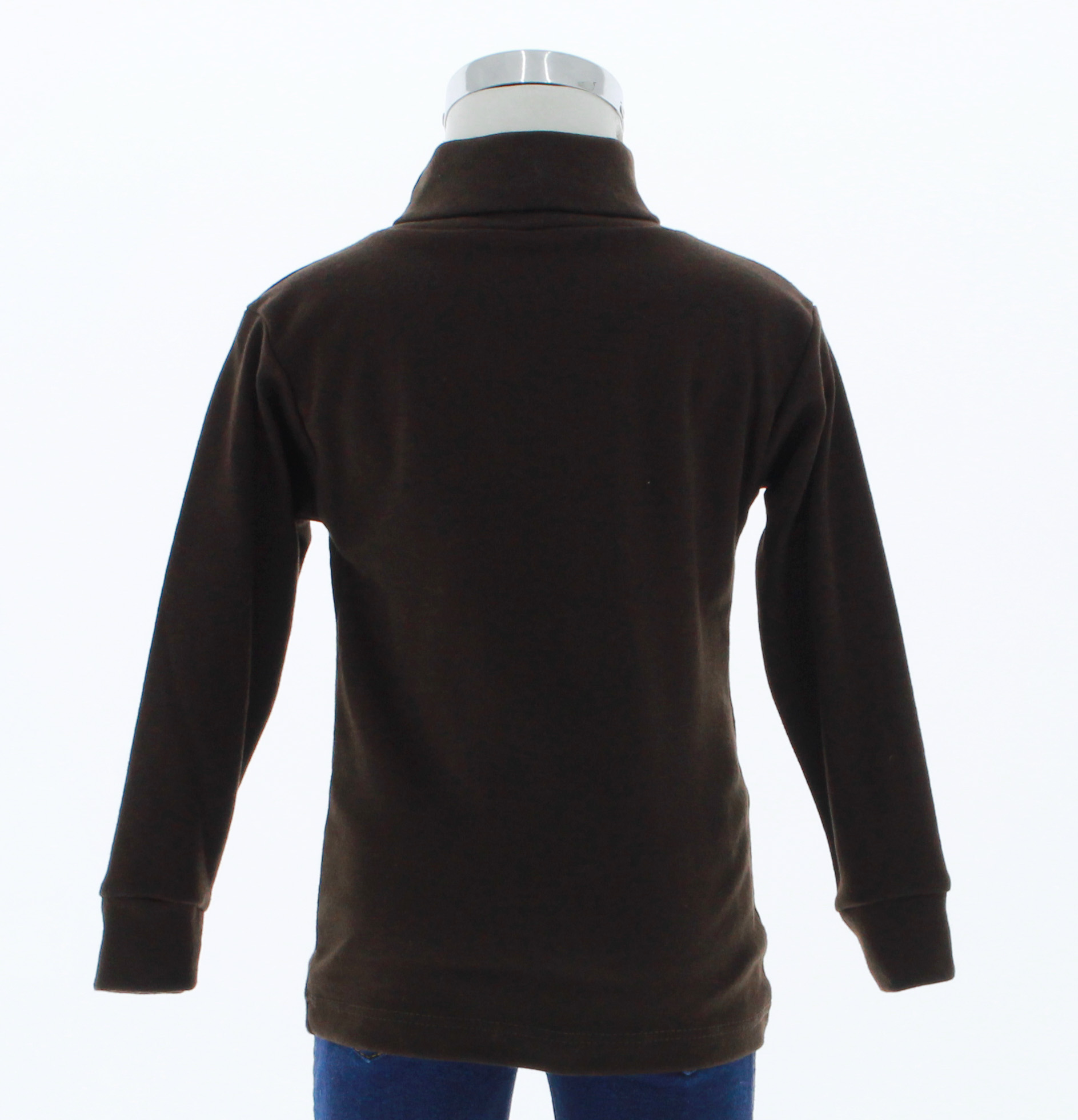 Playera Niño Cuello de Tortuga Color Cafe 3427 2 a 16 Años.