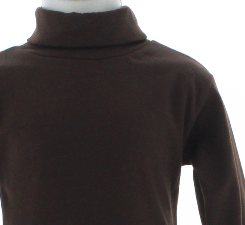 Playera Niño Cuello de Tortuga Color Cafe 3427 2 a 16 Años.