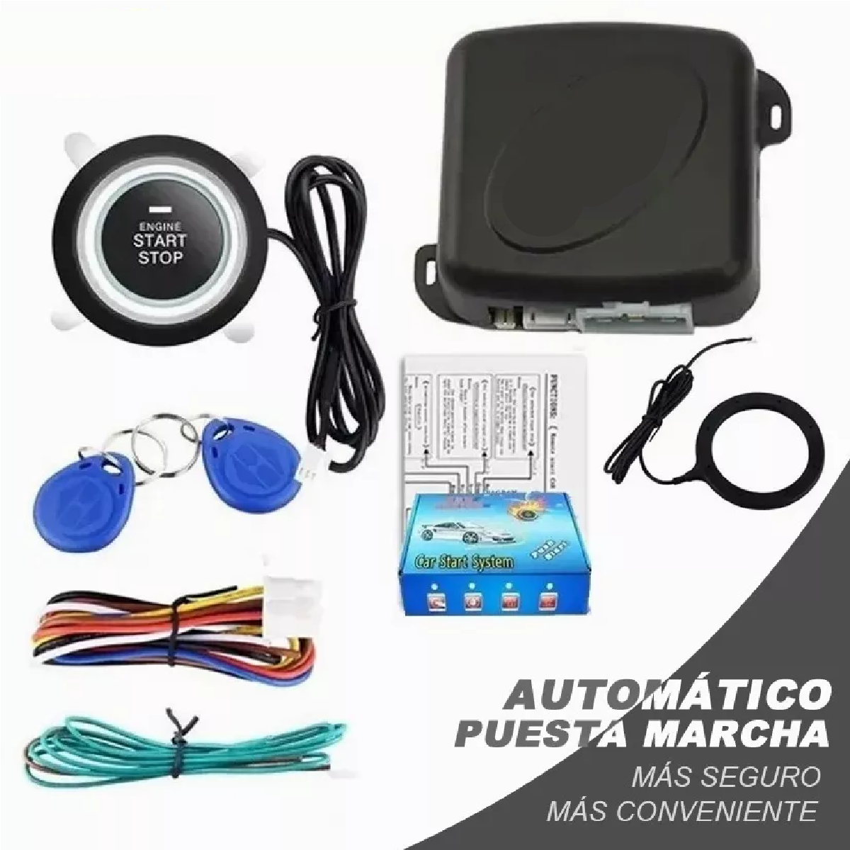 Auto Botón Encendido Arranque Antirobo Start Sin Llave