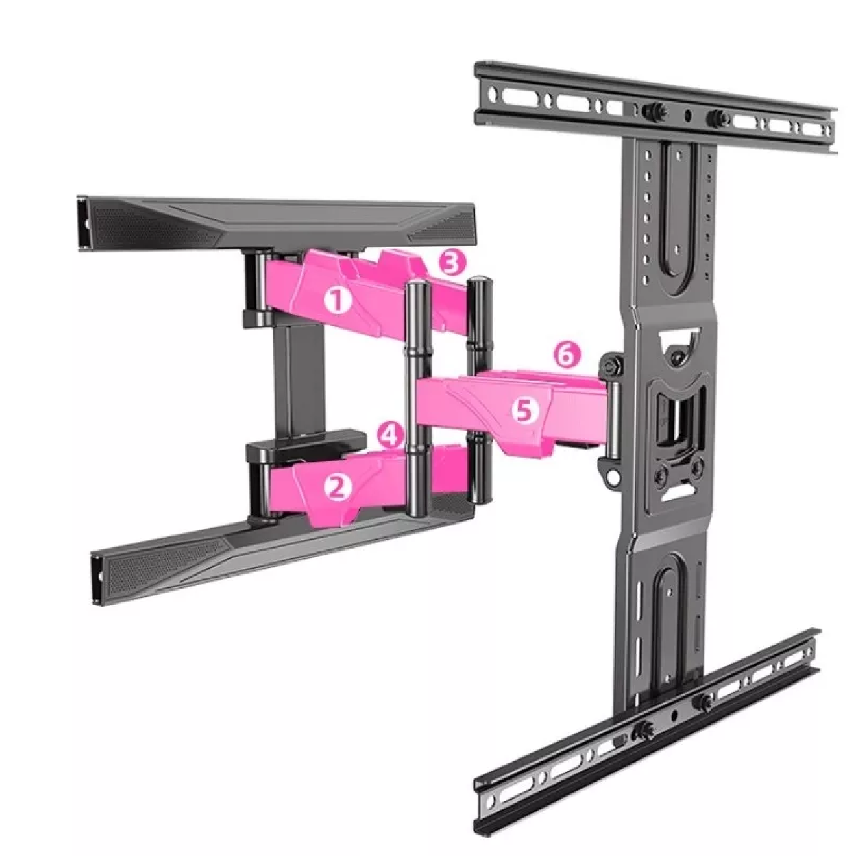 Soporte De Doble Brazo Móvil Para Tv 40-75