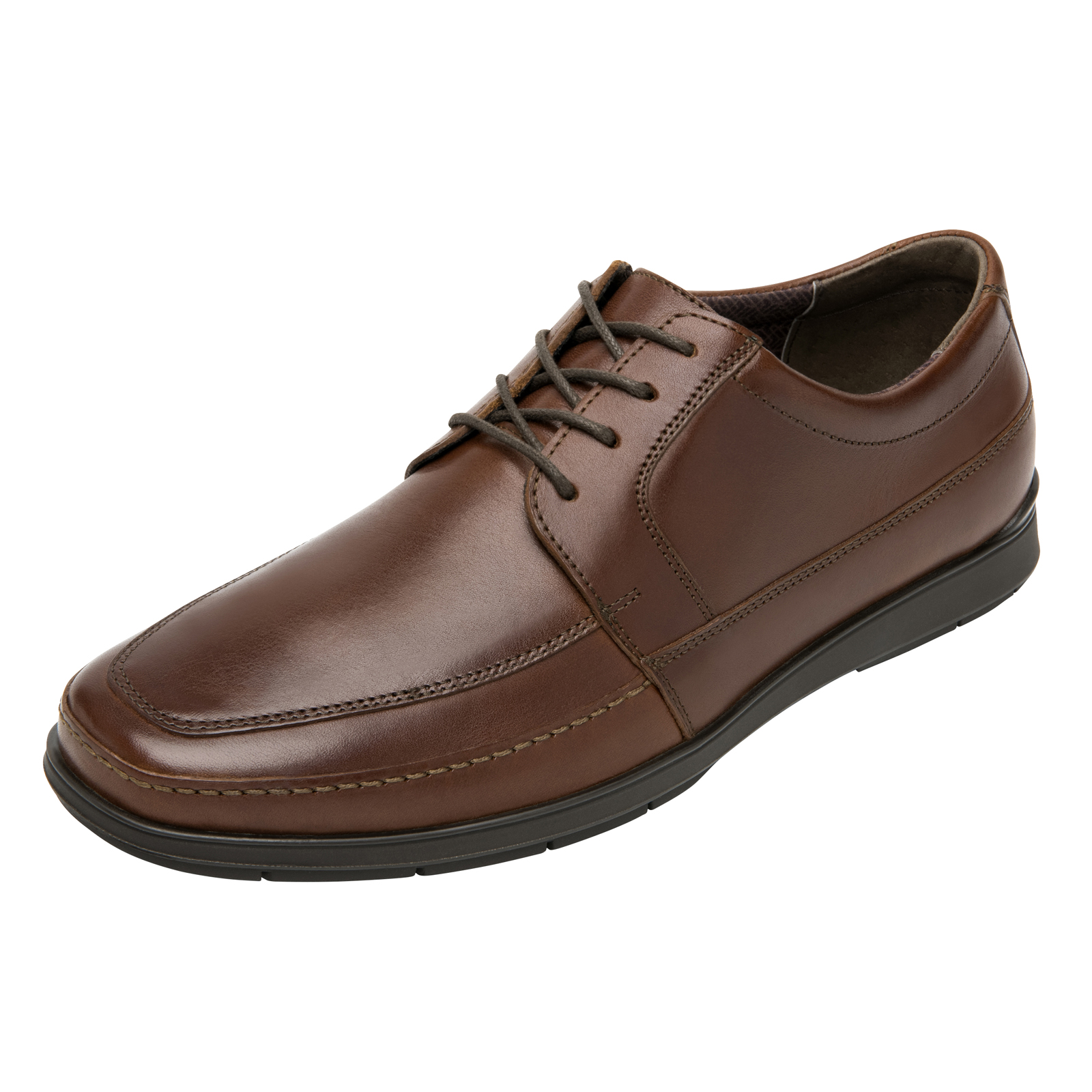 Zapato Oxford Clasico Para Hombre Semi vestir Flexi 413702 Cognac