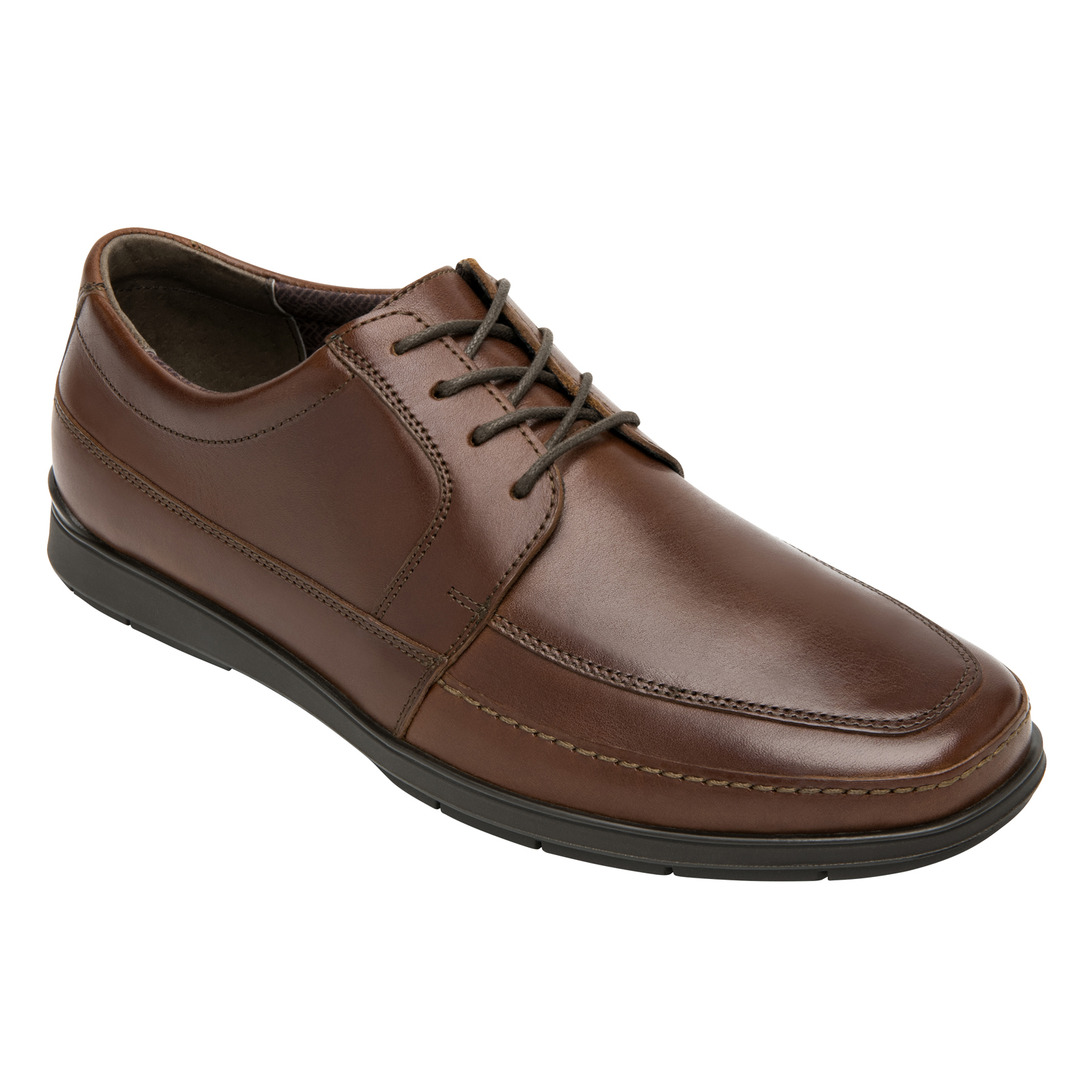 Zapato Oxford Clasico Para Hombre Semi vestir Flexi 413702 Cognac
