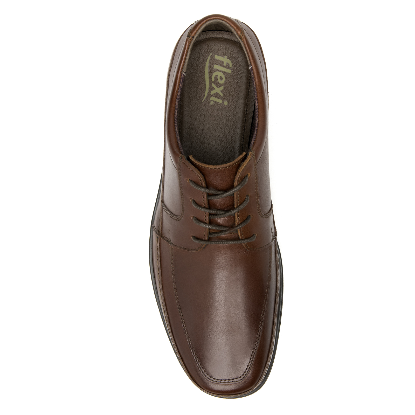 Zapato Oxford Clasico Para Hombre Semi vestir Flexi 413702 Cognac