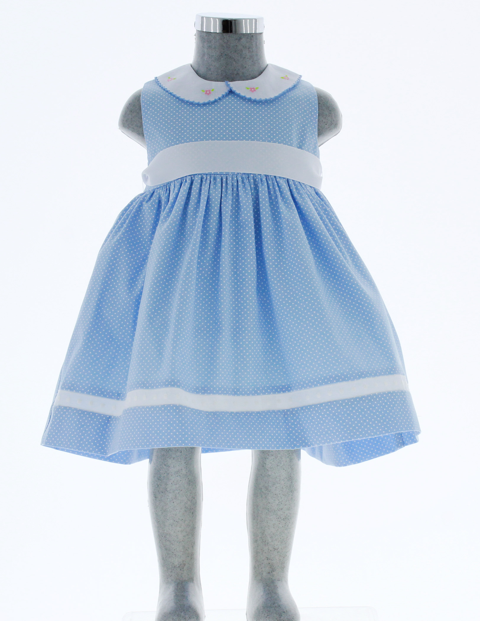 Vestido para Niña Pequeña Bebe Azul Cielo 3431 1 a 5 años