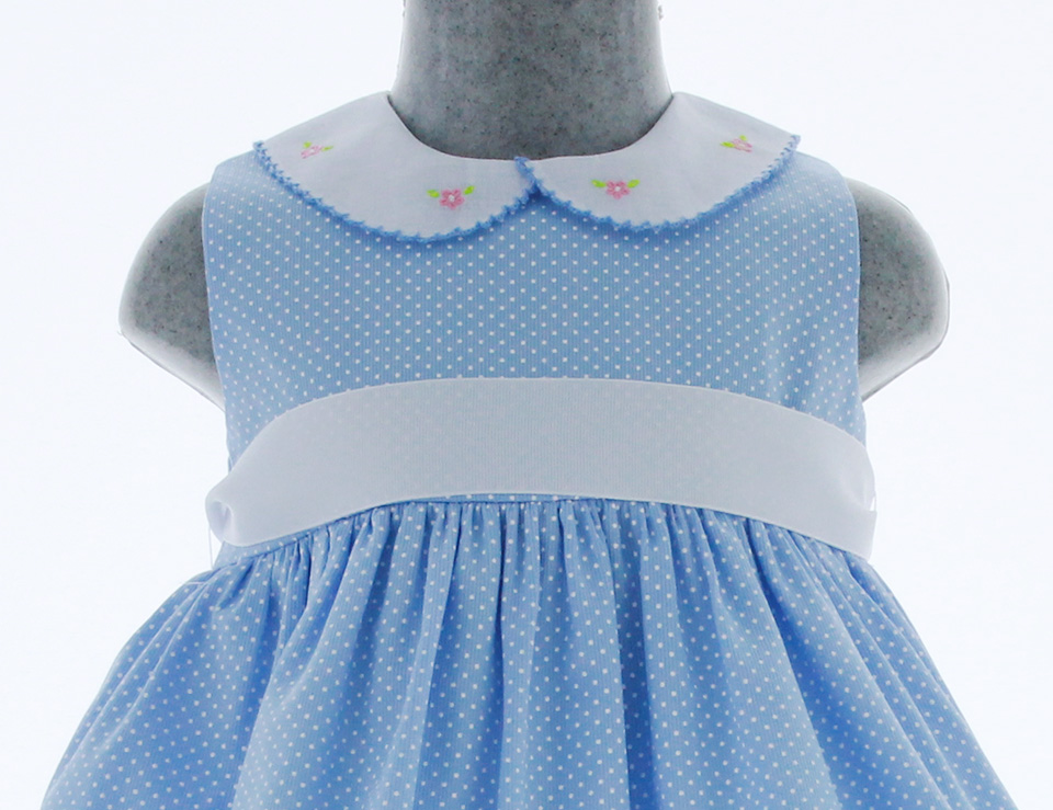 Vestido para Niña Pequeña Bebe Azul Cielo 3431 1 a 5 años