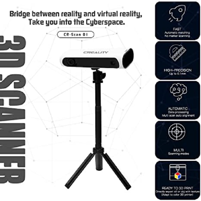 Escáner 3D Creality CR-Scan 01 USB 400mm-900mm