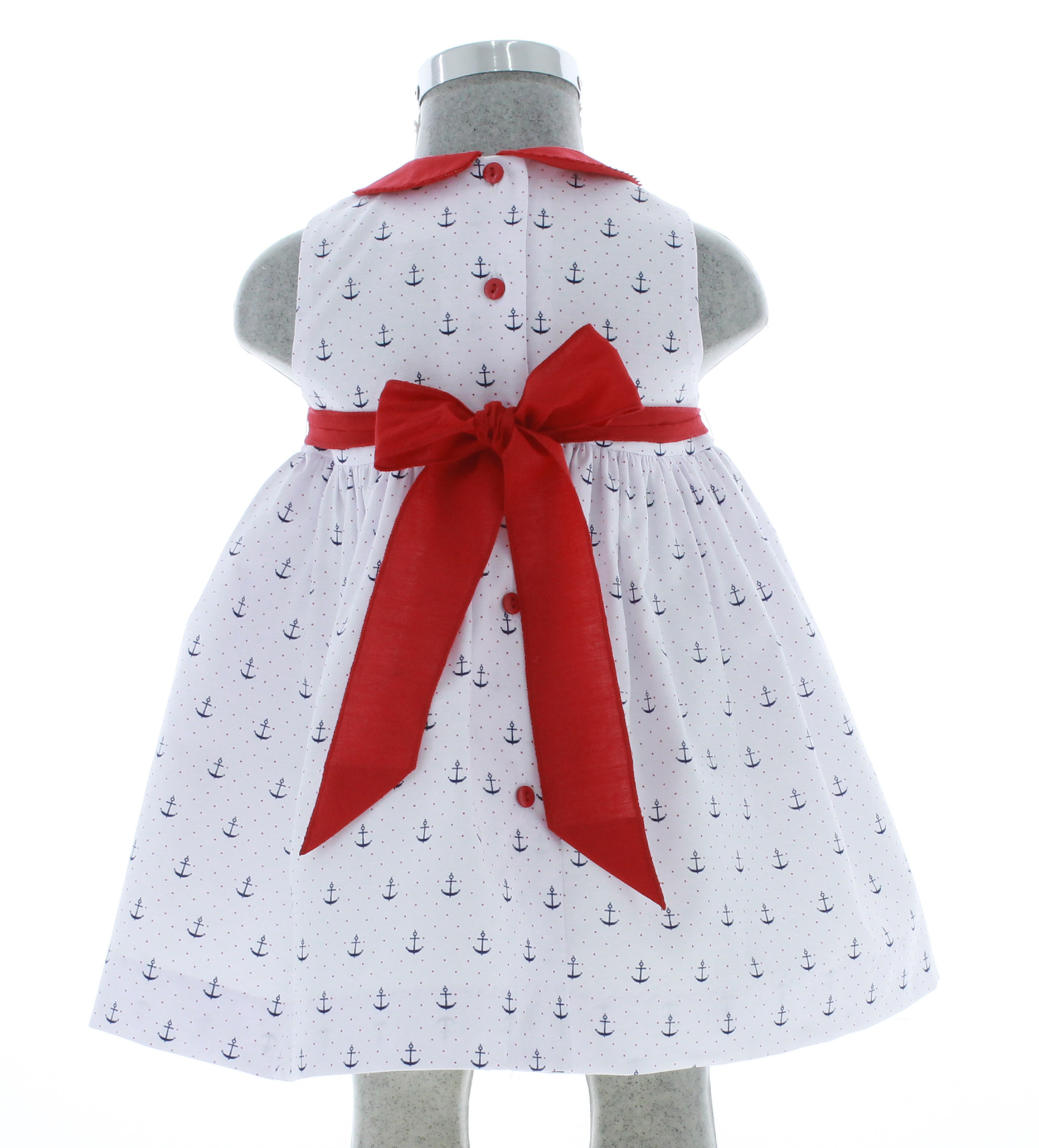 Vestido para Niña Bebe Color Blanco 3433 1 a 5 años.