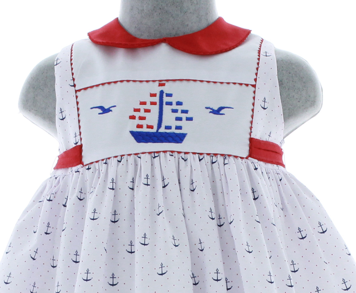 Vestido para Niña Bebe Color Blanco 3433 1 a 5 años.
