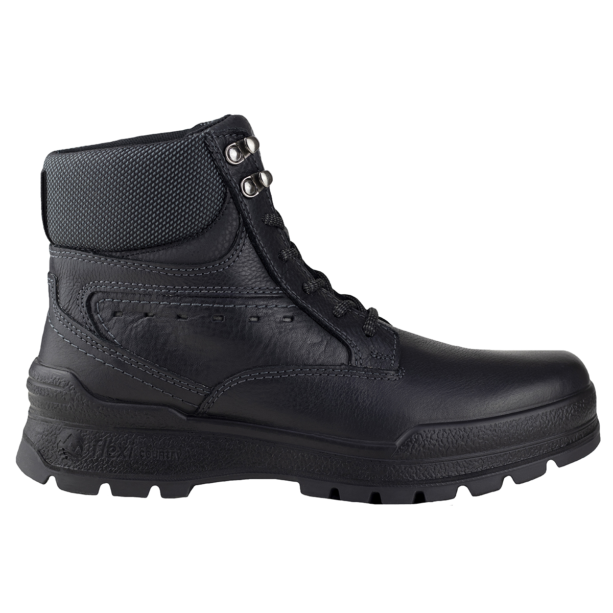 Botines Para Hombre Flexi Country Piel Graneada 406005 Negro Piel Original