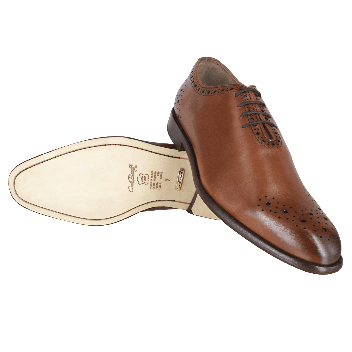 Zapato Carlo Ronaldi 1030 Becerro Café Brown