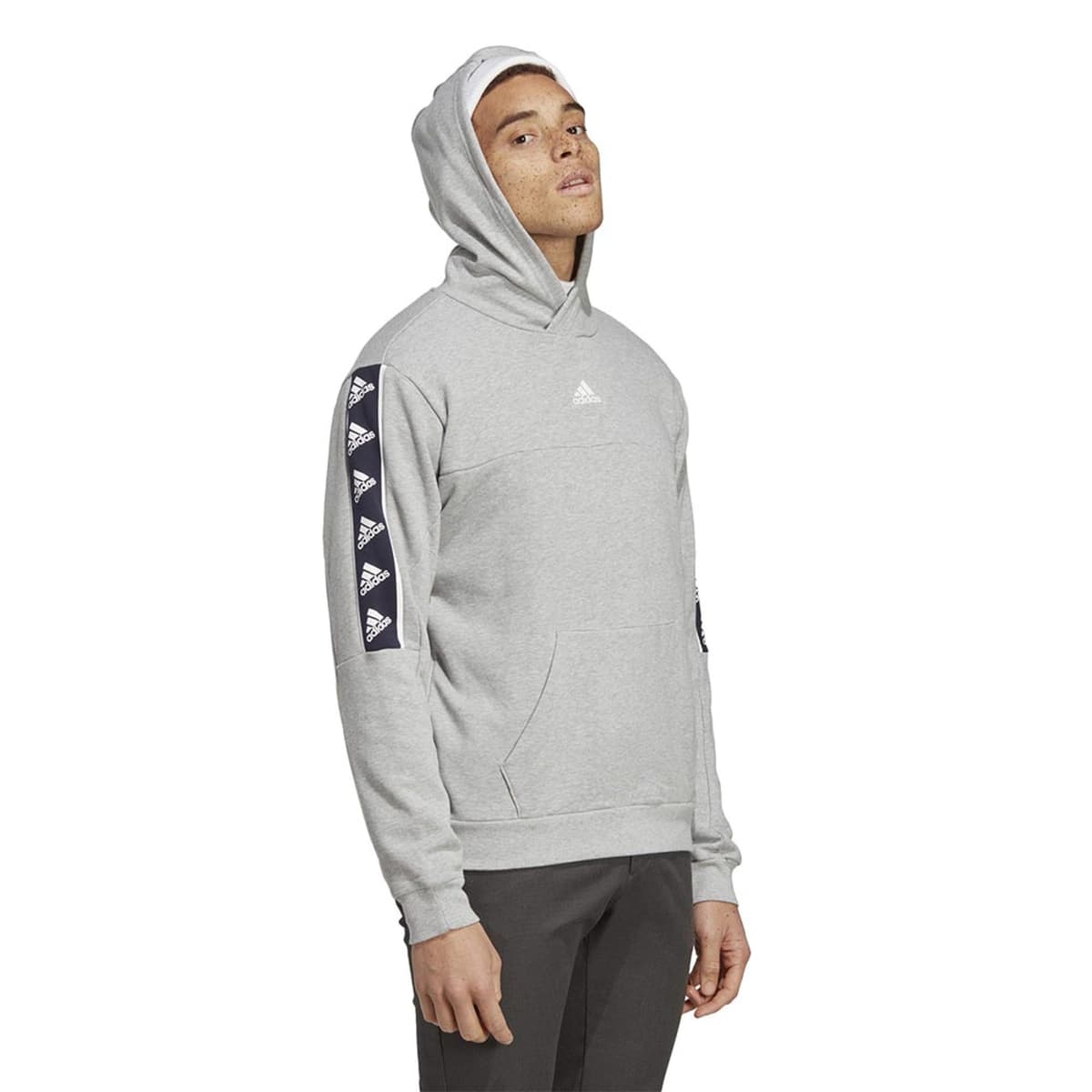Sudadera Adidas M Bl Hd para hombre, marca adidas, color gris, mod. 1088702